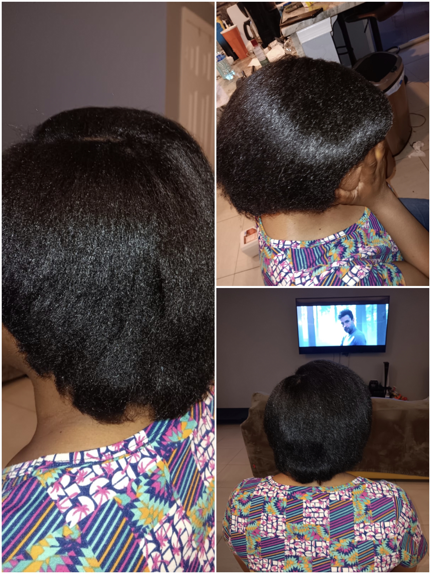 After hair transformation